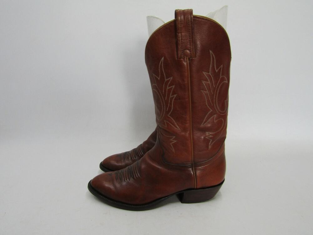 Honcho Mens Size 9.5 D Brown Leather Cowboy Western Boots